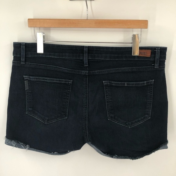 Paige 31 Jimmy Jimmy Cuffed Short Juliana 0572 denim jean rolled dark blue - Picture 8 of 14